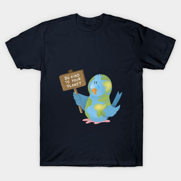 Be Kind to Your Planet T-Shirt by Hallo Molly